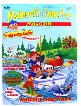 Mainzelmännchen Magazin Nr. 20 – Wettfahrt in der Wanne | hoppla-stuff.de